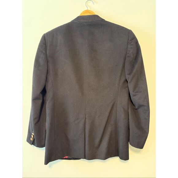 Dolce & Gabbana Men's Size US 38R Double Button Suit Coat Black Cashmere Wool - Picture 10 of 15